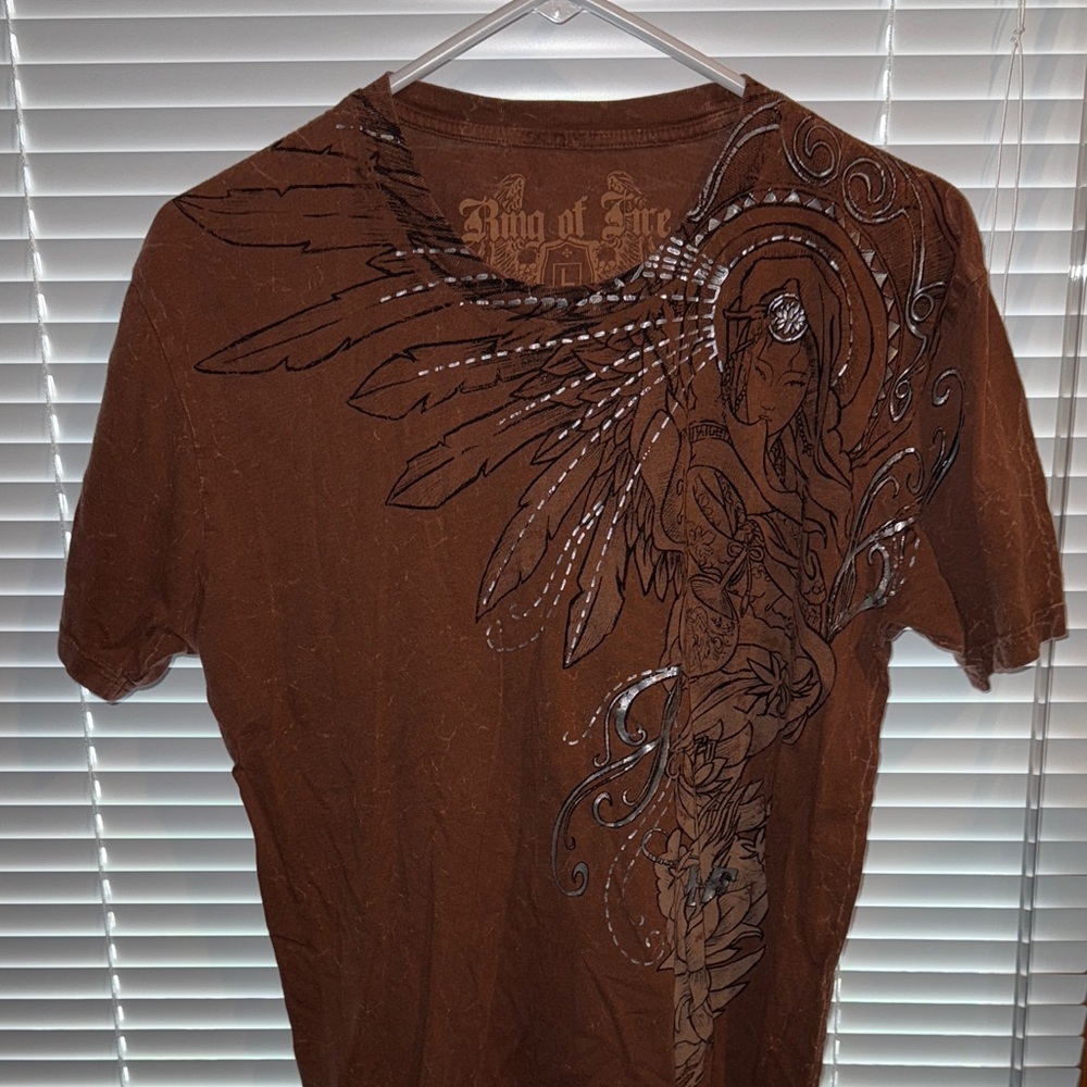 Ring of Fire Brown Graphic Tee